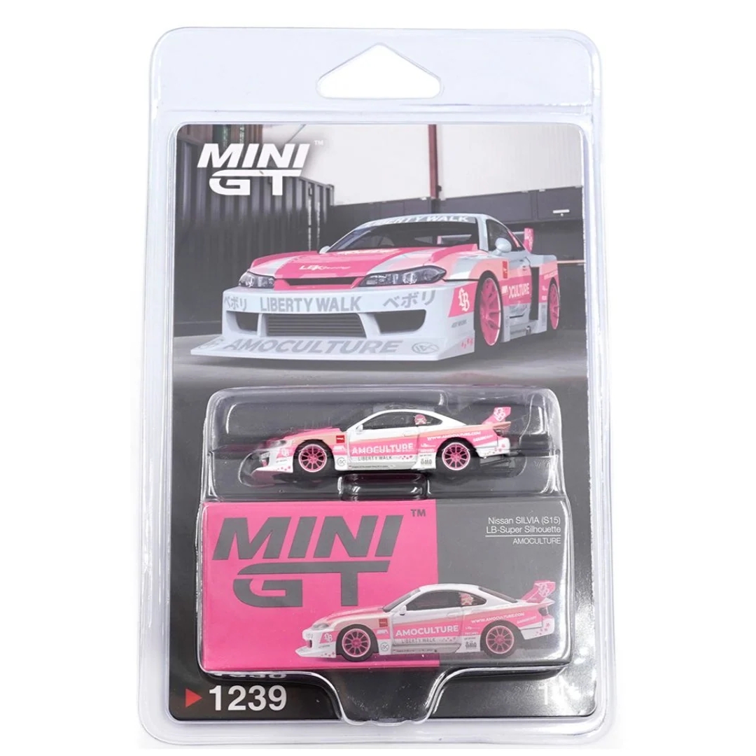 Mini GT Blister #1239: Nissan SILVIA (S15) Lb-super Silhouette AMOCULTURE: Actual unit · Front 5