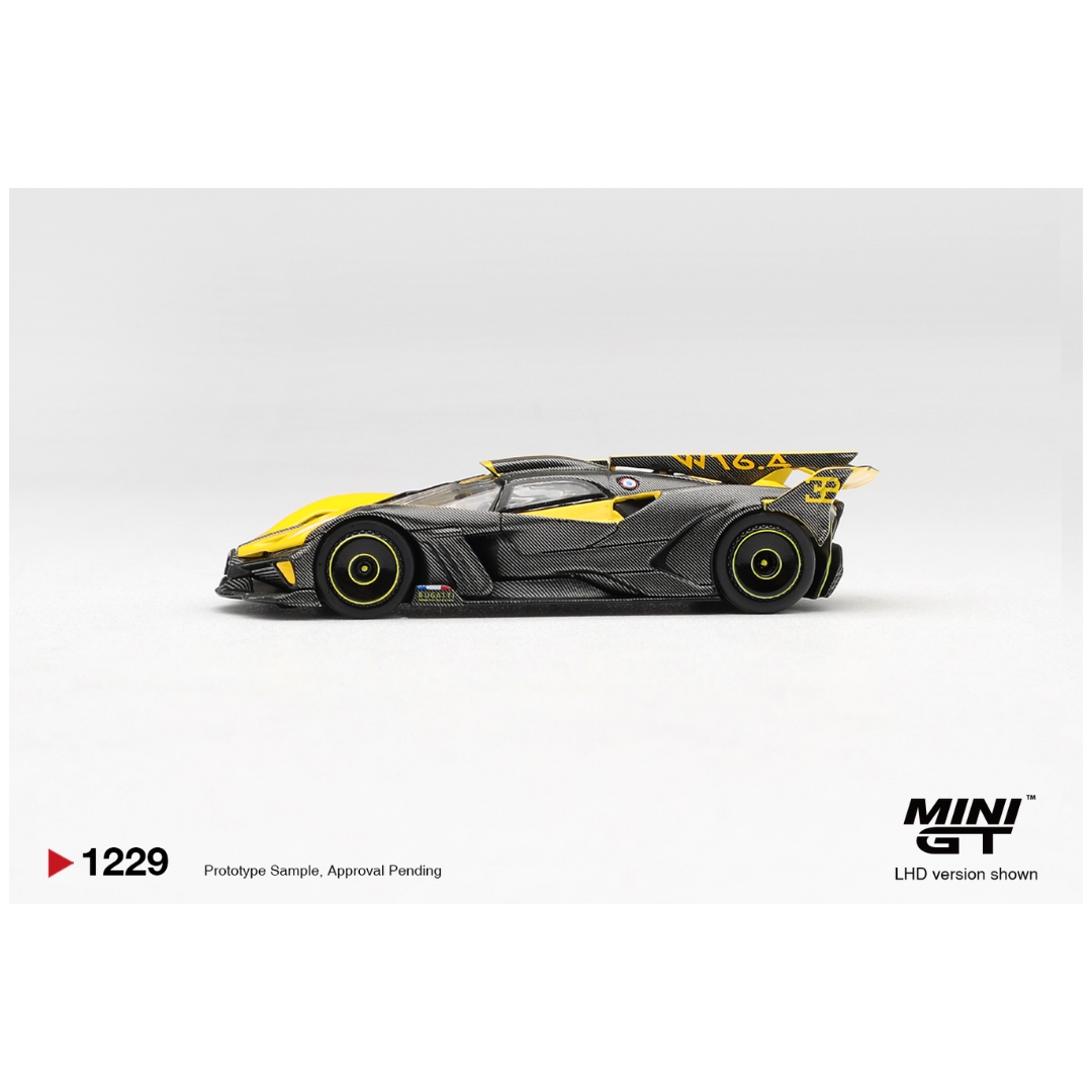 Mini GT #1229: Bugatti Bolide Yellow: Catalogue Image 3