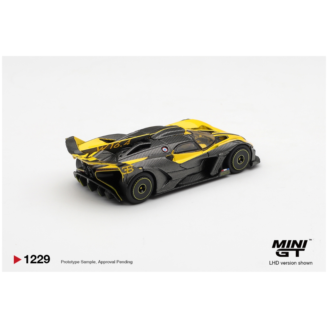 Mini GT #1229: Bugatti Bolide Yellow: Catalogue Image 2