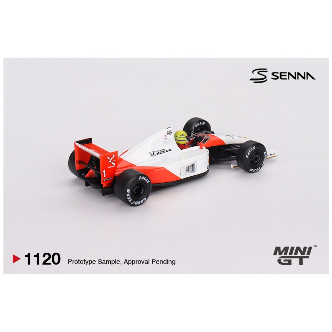 Mini GT #1120: McLaren MP4/6 #1 Ayrton Senna 1991 Japanese Grand Prix 2nd Place: Catalogue Image 3
