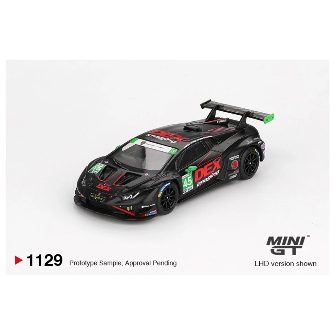 Mini GT Blister #1129: Lamborghini Huracán GT3 EVO2 #45 No. 45 DEX Imaging 2024 IMSA Daytona 24 Hrs: Catalogue Image 2