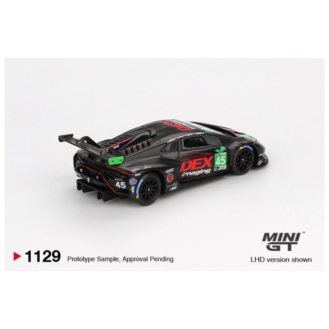 Mini GT Blister #1129: Lamborghini Huracán GT3 EVO2 #45 No. 45 DEX Imaging 2024 IMSA Daytona 24 Hrs: Catalogue Image 3
